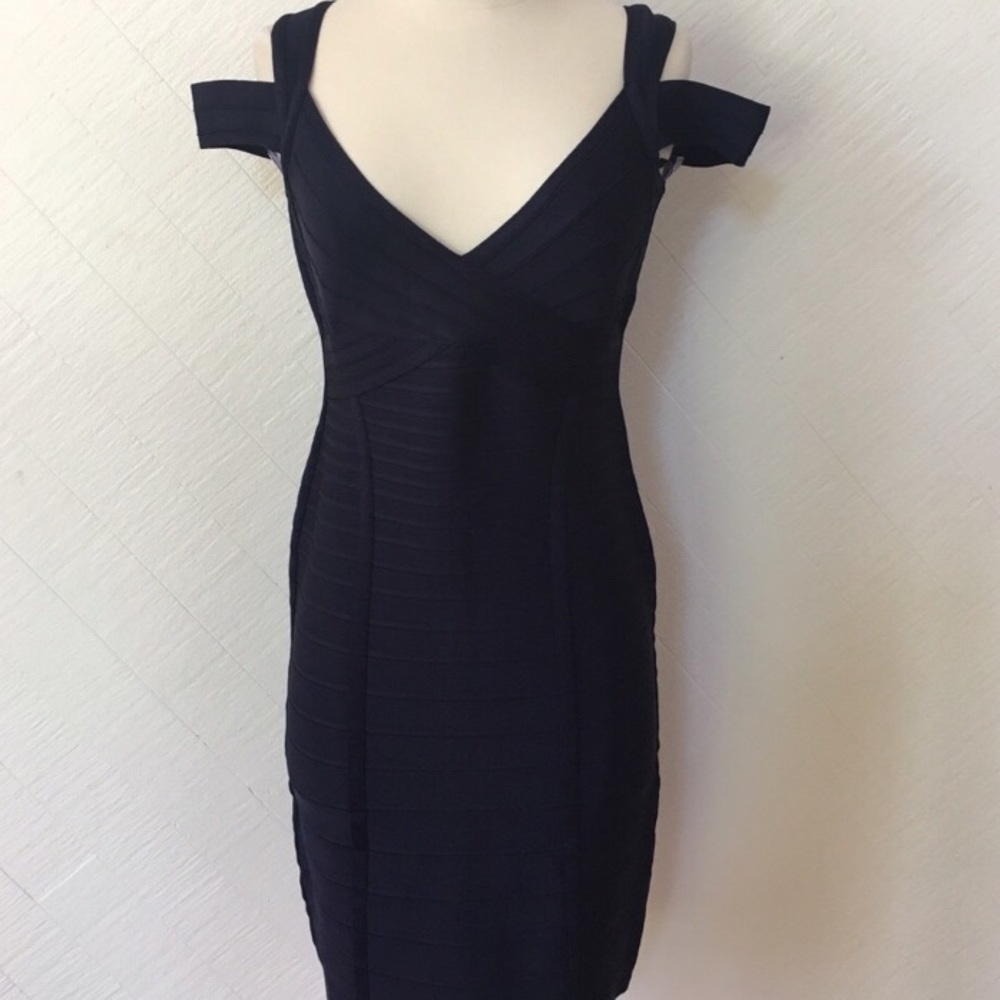 SOLD Nwt navy blue Herve Leger authentic dress
